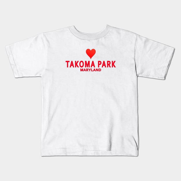 Takoma Park Maryland Kids T-Shirt by SeattleDesignCompany